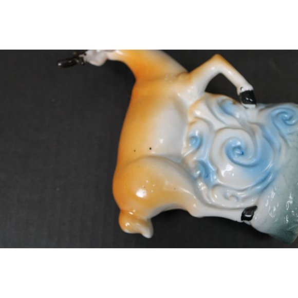 Vintage Porcelain Fallow Deer Buck with Horns Figurine - Picture 6 of 8